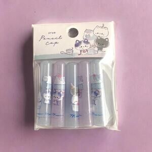 Pencil Caps - Crux Meow Nyanko, 5 Pc Set Glitter Kawaii Cute Kitty Cat